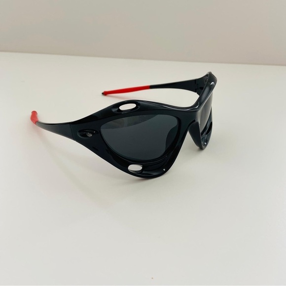 Steampunk chunky futuristic racing Running Fashion Sunglasses Glasses black - Picture 5 of 7